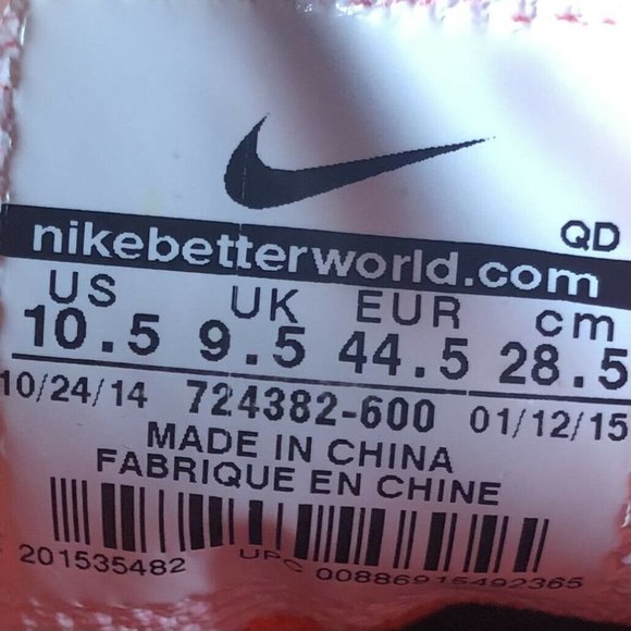 Nike Free 5.0 Mens Pink Running Shoes Size 10.5 - Picture 8 of 8